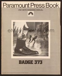 6m356 BADGE 373 pressbook '73 Robert Duvall is tough New York ex-cop w/a gun in his sock & no badge