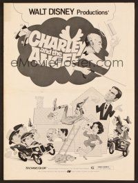 6m366 CHARLEY & THE ANGEL pressbook '73 Disney, Fred MacMurray, Leachman, supernatural comedy!
