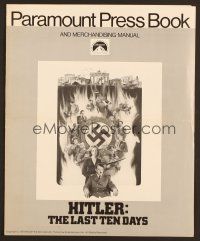 6m383 HITLER: THE LAST TEN DAYS pressbook '73 Alec Guinness as Adolf, Doris Kunstmann as Eva Braun!