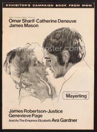 6m401 MAYERLING pressbook '69 no woman could satisfy Omar Sharif until Catherine Deneuve!