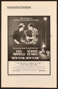 6m409 NEW YORK NEW YORK pressbook '77 Robert De Niro plays sax while Liza Minnelli sings!