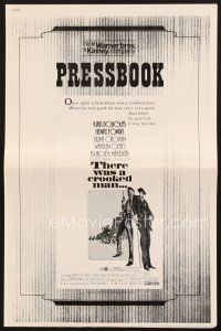 6m457 THERE WAS A CROOKED MAN pressbook '70 art of Kirk Douglas, Henry Fonda & top stars!