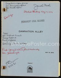 6m310 DAMNATION ALLEY revised script May 12, 1976, screenplay by Alan Sharp!