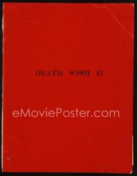 6m311 DEATH WISH II revised script February 21, 1981, screenplay by Michael Winner & David Engelbach