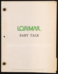 6m345 WARM HEARTS, COLD FEET revised final draft script Aug 29, 1986, working title Baby Talk!
