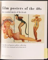 6m182 FILM POSTERS OF THE 40s first edition hardcover book '02 loaded with great color images!