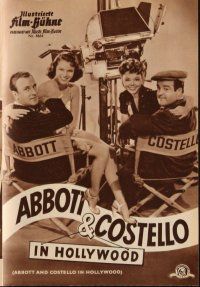 6m208 ABBOTT & COSTELLO IN HOLLYWOOD German program '59 cool different images of Bud & Lou!