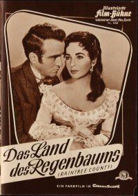 6m249 RAINTREE COUNTY German program '58 Montgomery Clift, Liz Taylor & Eva Marie Saint, different!