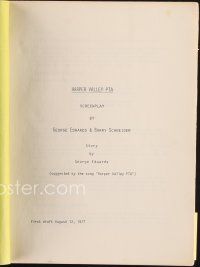 6m315 HARPER VALLEY PTA first draft script August 12, 1977, screenplay by Edwards & Schneider!