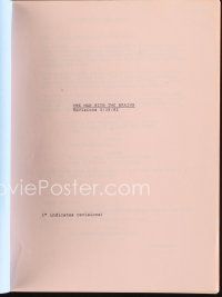 6m325 MAN WITH TWO BRAINS revised script May 28, 1982 screenplay by Steve Martin, Carl Reiner & Gipe