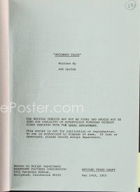6m343 UNCOMMON VALOR revised third draft script May 24, 1983, screenplay by Joe Gayton!