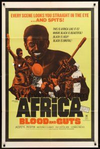 6p018 ADIOS AFRICA 1sh R70 Africa Addio, every scene looks you straight in the eye & spits!