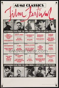6p034 ALMI CLASSICS FILM FESTIVAL film festival poster '84 cool images of Eraserhead, David Bowie!