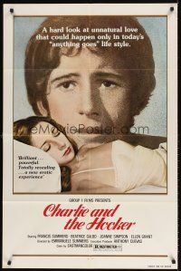6p162 CHARLIE & THE HOOKER 1sh '77 Curro Summers, a hard look at unnatural love!