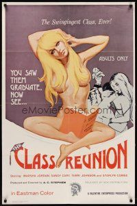 6p178 CLASS REUNION 1sh '72 Ed Wood, sexy schoolgirl is in the swingingest class ever!