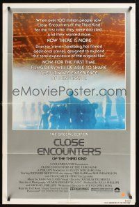 6p181 CLOSE ENCOUNTERS OF THE THIRD KIND S.E. 1sh '80 Steven Spielberg's classic with new scenes!