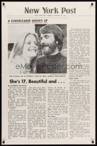 6p226 DEFIANCE OF GOOD New York Post style 1sh '74 Jean Jennings, a cheerleader grows up!