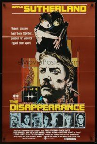 6p243 DISAPPEARANCE 1sh '77 Donald Sutherland, Francine Racette, violent passion!