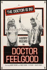 6p248 DOCTOR FEELGOOD 1sh '70s great image of Harry Reems as physician of love!