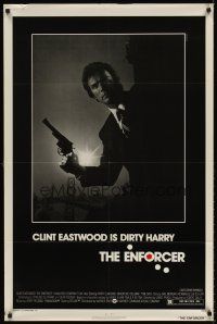6p292 ENFORCER 1sh '76 photo of Clint Eastwood is Dirty Harry by Bill Gold!