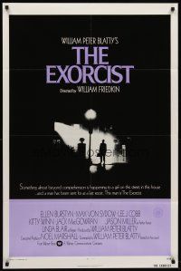 6p299 EXORCIST int'l 1sh '74 William Friedkin, Max Von Sydow, William Peter Blatty horror classic!