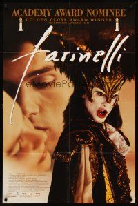 6p308 FARINELLI 1sh '95 Jeroen Krabbe, great image of bizarre costume in Italian opera!