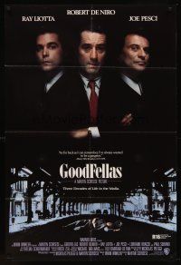 6p377 GOODFELLAS int'l 1sh '90 Robert De Niro, Joe Pesci, Ray Liotta, Martin Scorsese classic!