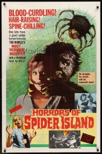 6p426 HORRORS OF SPIDER ISLAND 1sh '65 one bite and it turned him into a most hideous monster!