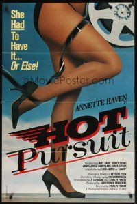 6p431 HOT PURSUIT 1sh '83 Monica Bell, Joost Bol, Annette Haven, sexy legs & film!