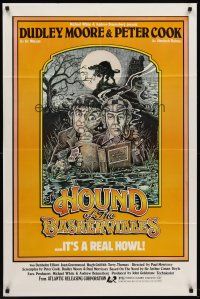 6p434 HOUND OF THE BASKERVILLES 1sh '78 Peter Cook as Sherlock Holmes, Dudley Moore as Dr. Watson!
