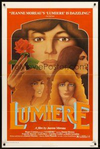 6p544 LUMIERE 1sh '76 directed by Jeanne Moreau, Lucia Bose, Keith Carradine!