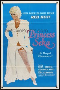 6p687 PRINCESS SEKA 1sh '80 her blue blood runs red hot, a royal pleasure!