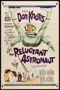 6p718 RELUCTANT ASTRONAUT 1sh '67 wacky Don Knotts in the maddest mixup in space history!
