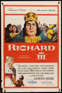 6p727 RICHARD III 1sh '56 Laurence Olivier as the director and in the title role!