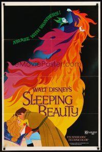 6p810 SLEEPING BEAUTY 1sh R79 Walt Disney cartoon fairy tale fantasy classic!