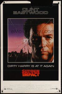 6p865 SUDDEN IMPACT 1sh '83 Clint Eastwood is at it again as Dirty Harry, great image!