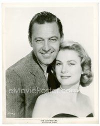 6r155 COUNTRY GIRL 8x10 still '54 romantic close up of William Holden & sexiest Grace Kelly!