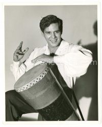 6r169 DESI ARNAZ 8x10 still '43 the great Cuban actor playing drum, just signed with MGM!