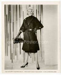 6r187 DORIS DAY 8.25x10 still '60 full-length wardrobe test shot by cool curtain from Midnight Lace