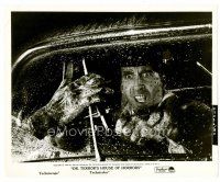 6r198 DR. TERROR'S HOUSE OF HORRORS 8x10 still '65 Christopher Lee & severed hand on windshield!
