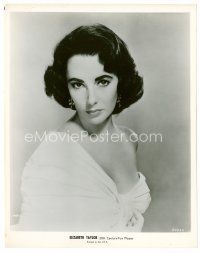 6r208 ELIZABETH TAYLOR 8x10 still '55 great head & shoulders portrait of sexy young actress!