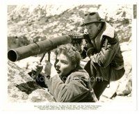 6r228 FOR WHOM THE BELL TOLLS deluxe 8x10 still '43 Ingrid Bergman bracing Gary Cooper's machine gun