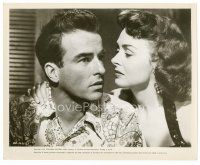 6r241 FROM HERE TO ETERNITY 8x10 still '53 great close up of Montgomery Clift & Donna Reed!