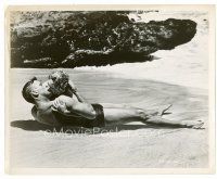 6r238 FROM HERE TO ETERNITY 8x10 still '53 most classic Burt Lancaster & Deborah Kerr on beach!