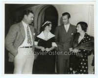 6r251 GARY COOPER/JACK DEMPSEY candid 8x10 still '30s the great actor, the great fighter & wives!