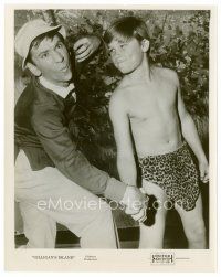 6r259 GILLIGAN'S ISLAND TV 8x10 still '65 Bob Denver meets young Kurt Russell as Jungle Boy!