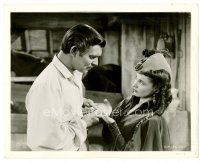 6r271 GONE WITH THE WIND 8x10 still '39 stern Clark Gable looking at Vivien Leigh's hands!