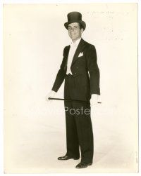 6r303 HUMPHREY BOGART deluxe 8x10 still '31 very early full-length portrait in top hat & tails!