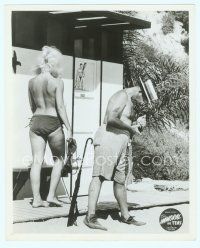 6r314 IMMORAL MR. TEAS 8x10 still '59 Russ Meyer, Bill Teas with naked woman behind him!