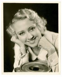 6r356 JOAN BLONDELL 8x10 still '30s wonderful head & shoulders smiling portrait by Irving Lippman!